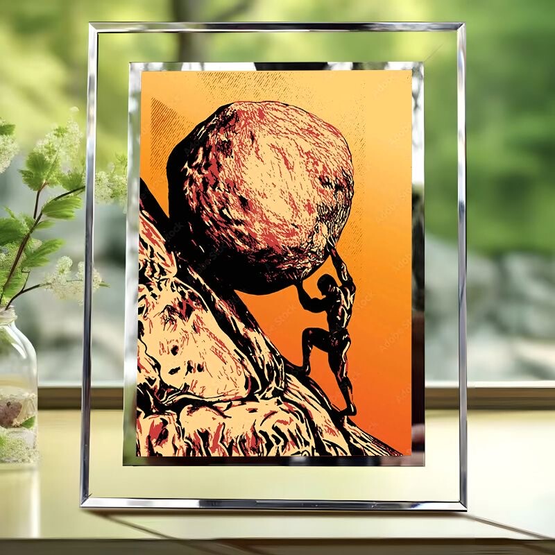 Happy Sisyphus Ornament Crystal Glass Photo Frame Bedroom Room Desktop Horizontal and Vertical Wall Hanging Display Stand Happy Sisyphus Ornament Crystal Glass Photo Frame Bedroom Room Desktop Horizontal and Vertical Wall Hanging Display Stand
