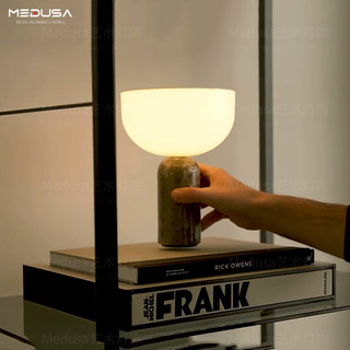 Danés newworks kizu mármol inalámbrico portátil recargable lámpara de mesa moderna simple sala de estar dormitorio atmósfera
