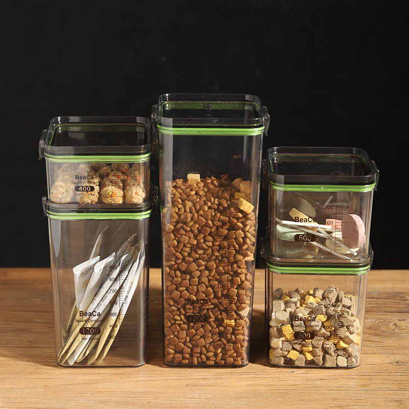 Cat food storage barrel sealed barrel moisture-proof dog food case split up vacuum grain storage barrel pet snacks storage tank storage tank