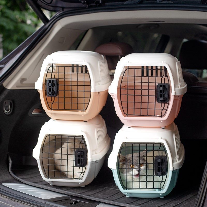 Kitty Aero Box Cat Cage Crate portable out-of-car Cat Bag Pooch Small Dog Airlift shipping box Pets