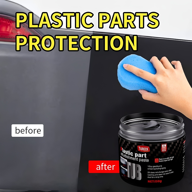 Car Black Rubber and Plastic Refurbishment Agent, Interior Refurbishment Agent, Repair and Refurbishment Paste for Aging and Whitening Rubber and Plastic Parts Car Black Rubber and Plastic Refurbishment Agent, Interior Refurbishment Agent, Repair and Refurbishment Paste for Aging and Whitening Rubber and Plastic Parts