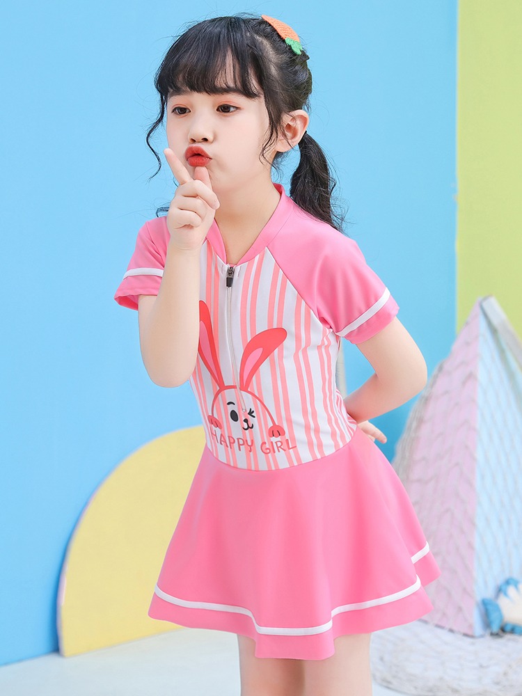 Bala Bala Clear Goods Children Swimsuit Girl Swimsuit Summer Little CUHK Children Conjoined Dress Style 2023 New winter style