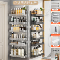 Hanging basket behind door layered organizer bathroom supplies bedroom door no punching wall hanging gap storage rack light luxury