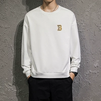 L011 Белый круглый воротник