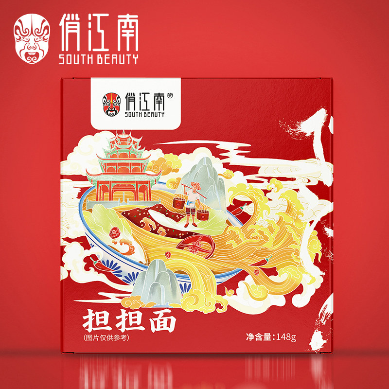 俏江南 方便速食担担面 148g*4份 天猫优惠券折后￥14.88包邮
