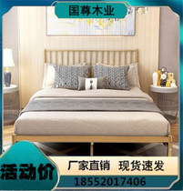 Minimalist modern European-style golden mesh red iron art bed eco-friendly iron bed 1 2 m 1 5 m single double iron frame subbed