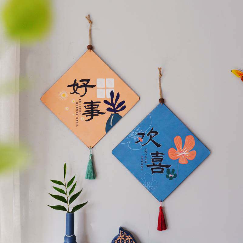 Dining Room Wall Decoration Zen Wall Decoration Living Room Hanging Wall Softwall wall Entrance Door Pendant New Chinese