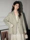 Korean-Style Lace Patchwork Blazer for Women, New Spring and Autumn Design, High-End Feel, Loose Fit, Casual Small Suit Jacket, Trendy