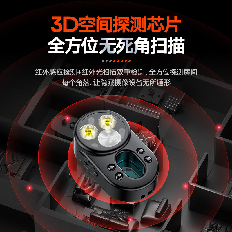 Philips Camera Smart Detector Anti-Peeping Device Camera Detection Sensor Warning Privacy Protection Flashlight