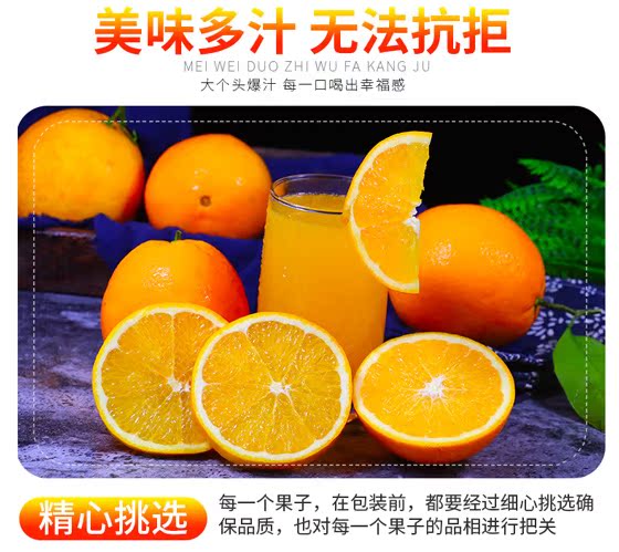 【净重5斤精品】正宗湖北秭归纽荷尔脐橙