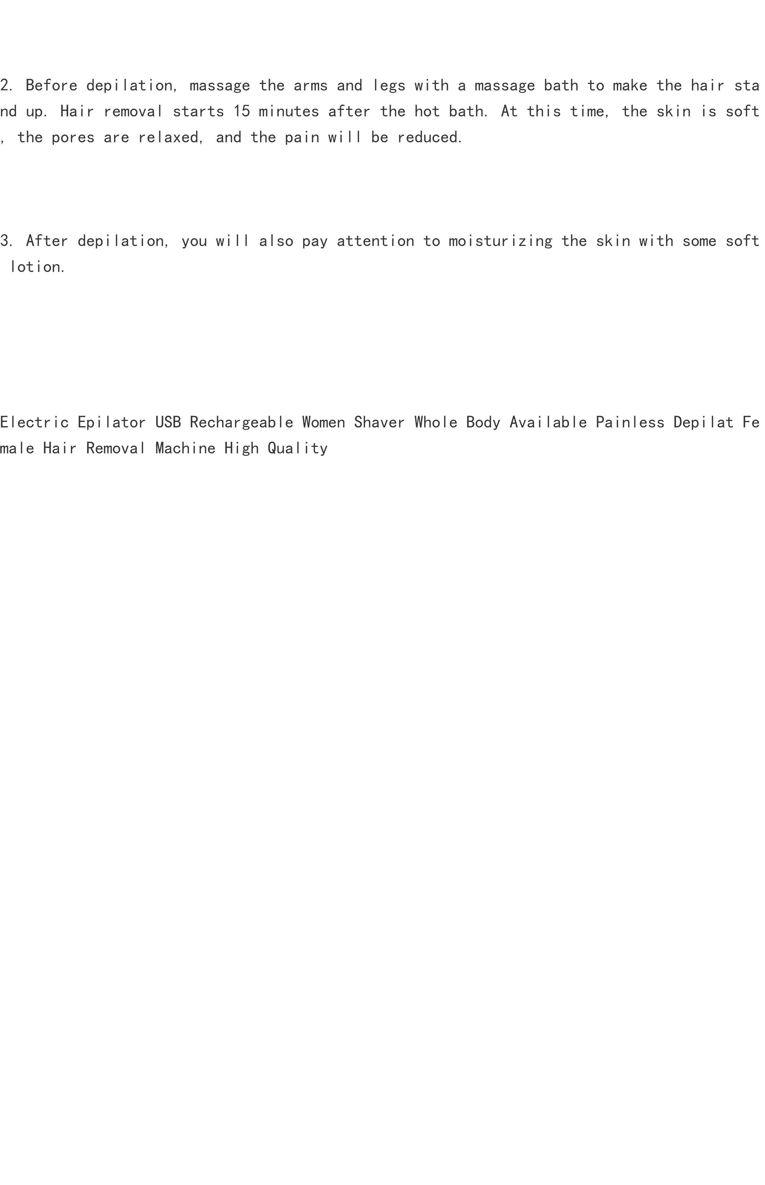 Electric Epilator for Women USB Cordless 2-in-1 Shaver - Product image 7