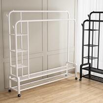 Clothes rack household clothes rack floor-standing bedroom simple clothes drying rack indoor clothes drying rack cool clothes rod wardrobe clothes