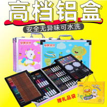 Watercolor brush brush safely wash children kindergarten color pencil painting fine artwork painting toolkit baby crayon painting birthday start school New Year gift box