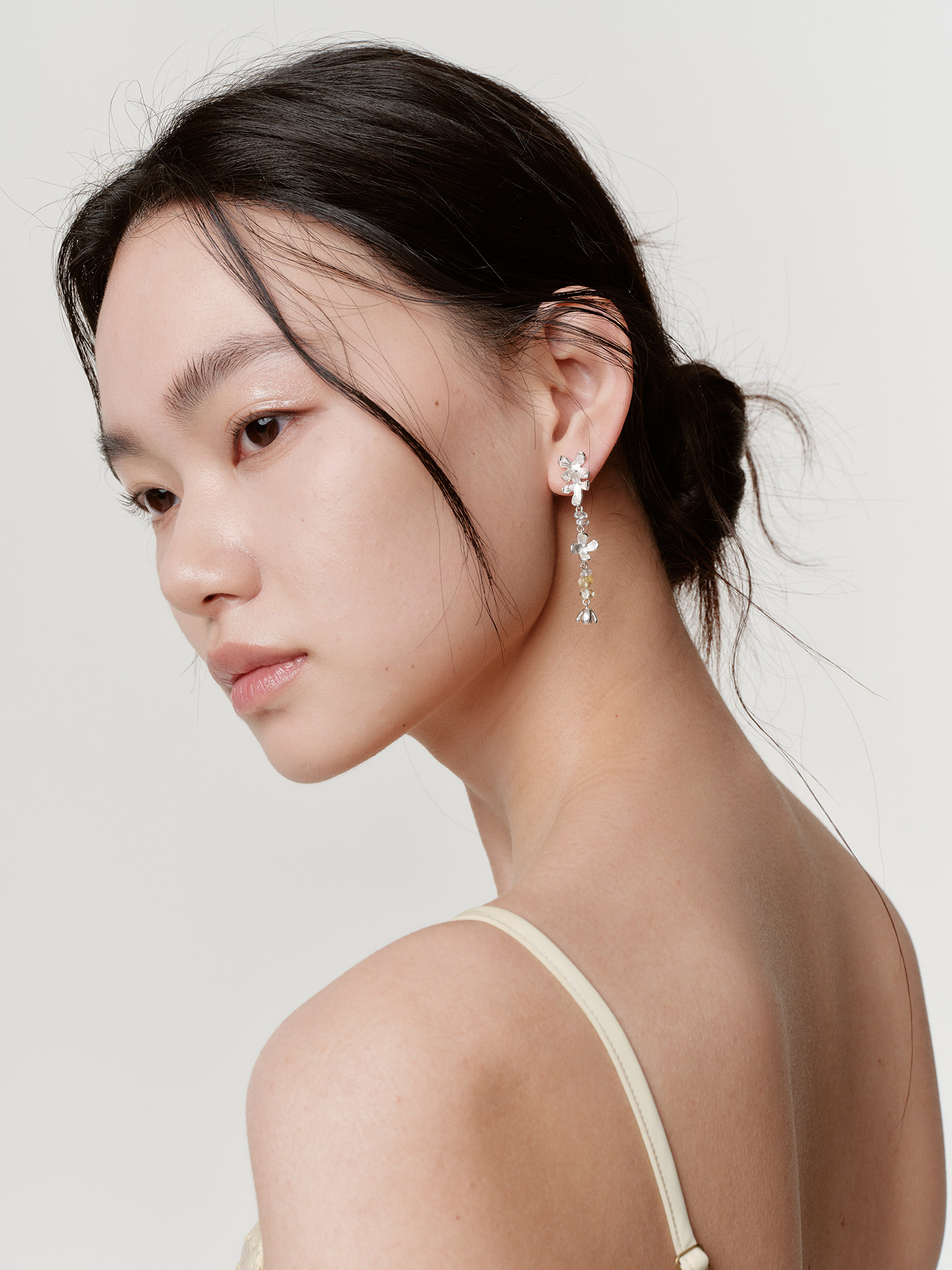 银饰耳饰 zhao acap蜜糖与桂花酒白水晶黄水晶耳坠精致高级感耳饰流苏耳环 银饰耳饰 zhao acap蜜糖与桂花酒白水晶黄水晶耳坠精致高级感耳饰流苏耳环