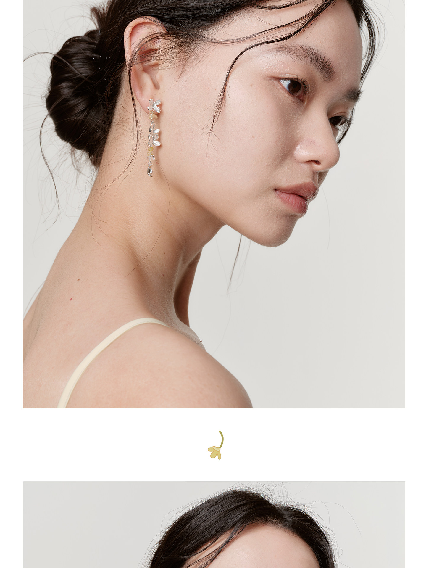 银饰耳饰 zhao acap蜜糖与桂花酒白水晶黄水晶耳坠精致高级感耳饰流苏耳环 银饰耳饰 zhao acap蜜糖与桂花酒白水晶黄水晶耳坠精致高级感耳饰流苏耳环