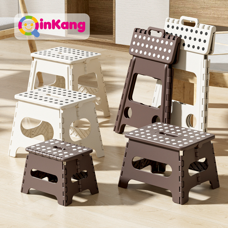 Qinkang Plastic Folding Stool Home Brief Children Adult Small Bench Portable Outdoor Stacking Fishing Small Matza-Taobao