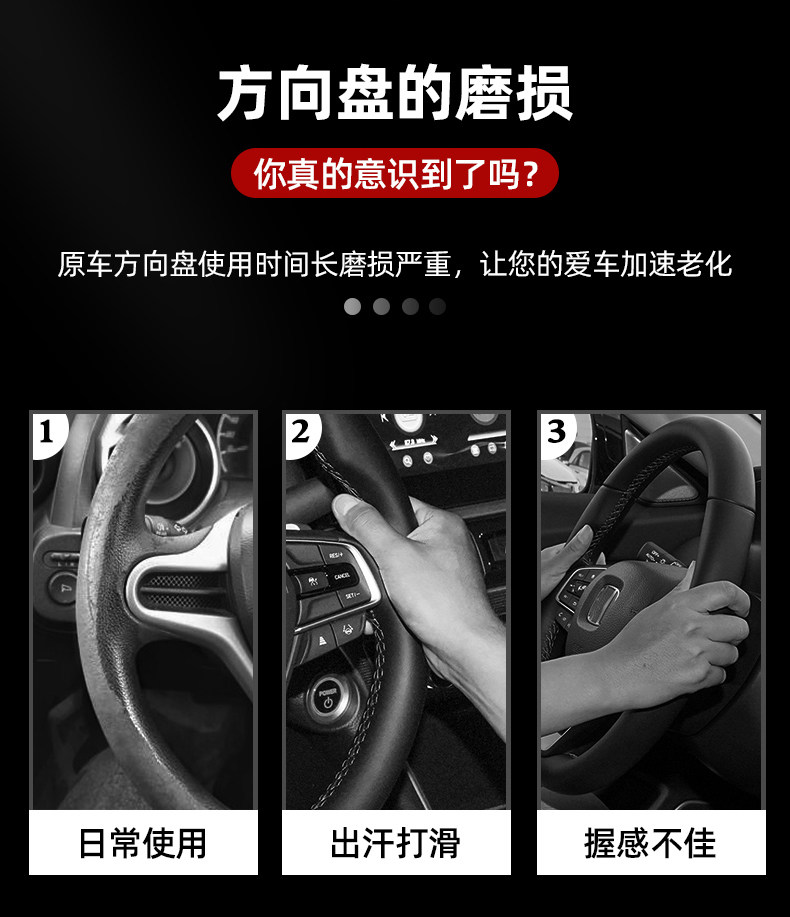 Suitable for Audi Q5L Steering Wheel Cover 18-24 Models Suede Carbon Fiber Four-Season Universal Leather Car Handlebar Cover