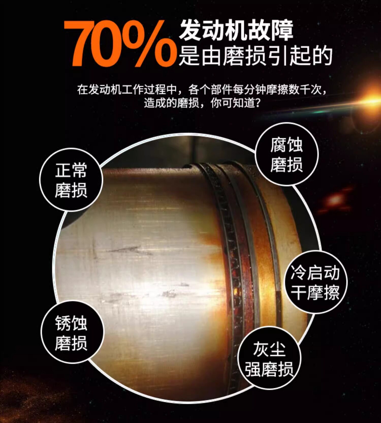 Car servant car engine repair agent noise reduction jitter strong burning oil essence anti-wear protection oil additive
