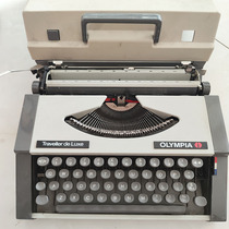 Old-fashioned hand metal mechanic OLYMPIA hero card typewriter nostalgic antique comeback birthday present hero