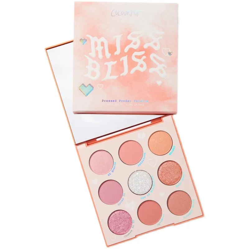 COLOURPOP Kara bubble 9 -color eye shadow plate Outin a Tranter & Miss Blis