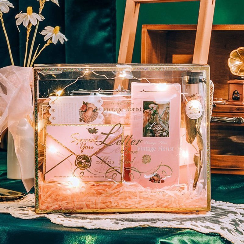 School season ancient style hand book gift box to send male and female girlfriends birthday gift female student hand book set