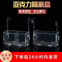 Fish tank hydroponic plant fixed rack wall-mounted hydroponic vessel planting basket acrylic flower pot planting blue deepening aquatic plants