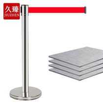 Jiuzhen YQJ79 stainless steel isolation telescopic belt queue warning line warning column fence 5 meters line bright silver