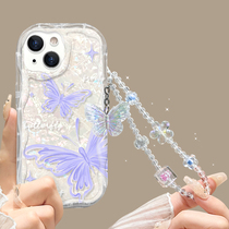 Heartwick butterfly suitable for red rice note11pro mobile phone shell spring and summer new cream grain note11 transparent bracelet 11se silicone gel anti-fall noto11tpro full package heat dissipation