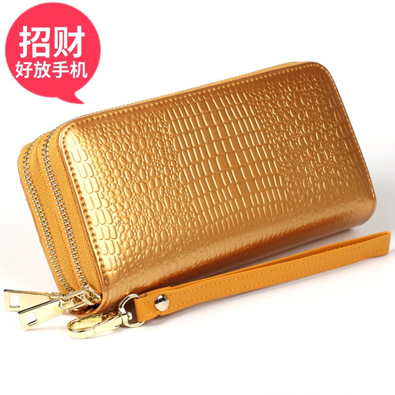 Women's New Fashion Wallet, Long Style, Shiny Leather, Crocodile Pattern, Large Capacity Clutch, Coin Purse Women's New Fashion Wallet, Long Style, Shiny Leather, Crocodile Pattern, Large Capacity Clutch, Coin Purse