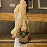 Летняя цепь, небольшая сумка, сумка на одно плечо, Гонконг, из натуральной кожи