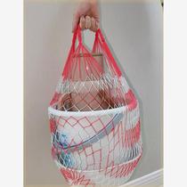 Net bag for washbasin for students to start military training at the beginning of school portable plastic net bag to store shoes balls vegetables and toys that can be hung