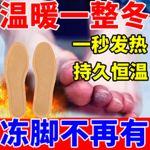 (Self-heating) old Beijing wormwood constant temperature heating insoles for men and women childrens long-lasting constant warm feet to prevent frostbite