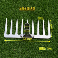 T22-толщняя 9 зубных ногтей грабки одиночная голова