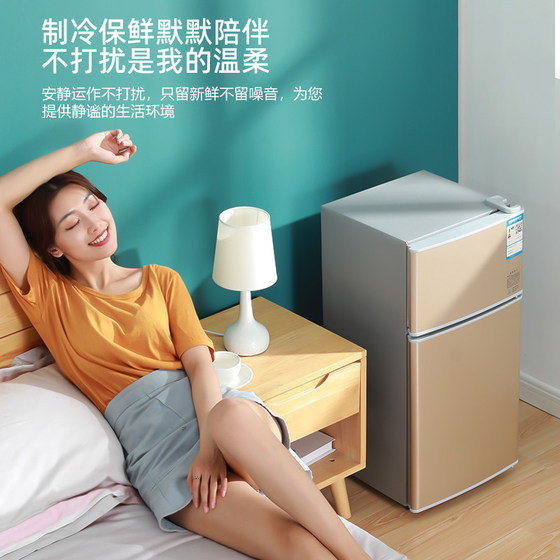 Small refrigerator home small rental room dormitory office two people mini energy-saving refrigerator