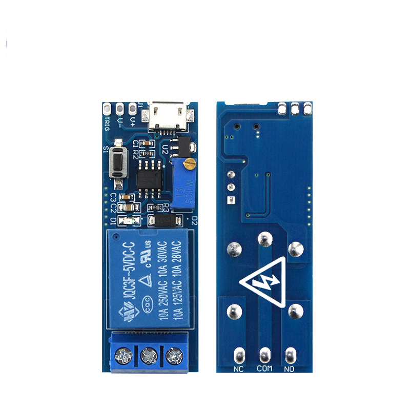 宽电压5V-30V触发延时继电器模块定时器模块 延时导通 延时开关