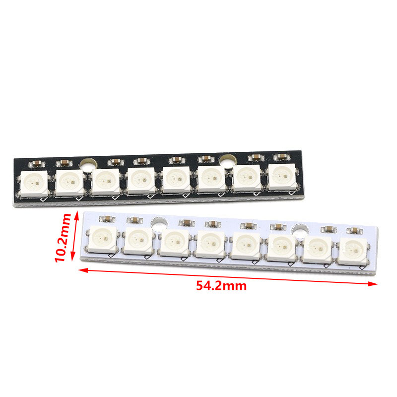 8位 WS2812 5050 RGB LED 内置全彩驱动彩灯开发板