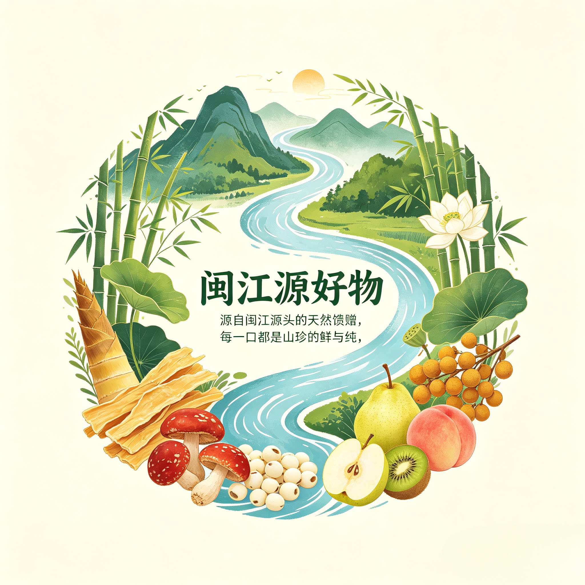 闽江源好物的LOGO