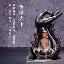 Creative back-turning pendulum pieces of incense stove buddhist incense Incense Ceramics such as the Guanyin craftsmanship Zen Chinese style Home Home Furnaces