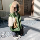 Пуховик для мальчиков, детская куртка, коллекция 2023, в западном стиле, в корейском стиле