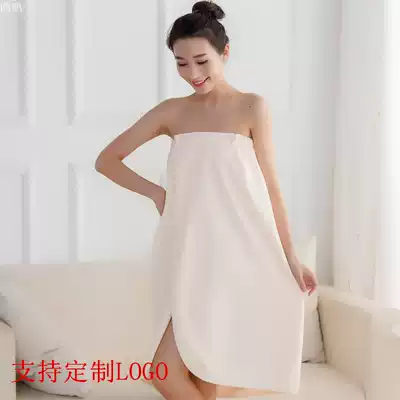 Beauty salon bath skirt female sexy adult chest bathrobe batch can be worn can be wrapped in a variety of bath towel cute soft absorbent