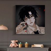 New style I am a god in the thriller game novel digital oil painting diy handmade coloring painting white Liushe Tower dormitory