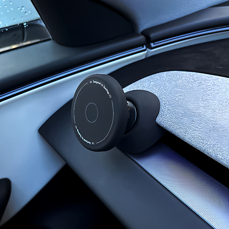 Suitable for Tesla's New Model Y Phone Holder, New Model 3 Y Magnetic Silicone Air Vent Mount, Gift for Girls