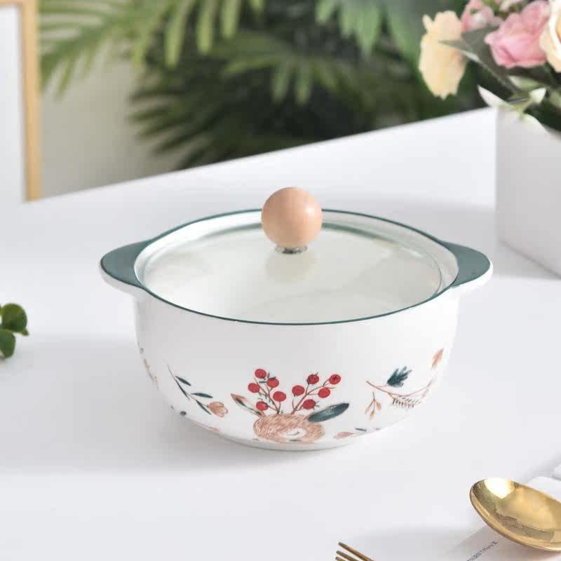 Color TC031 Elephant Deer has your 6 5-inch glass cover bubble bowl (1 package)