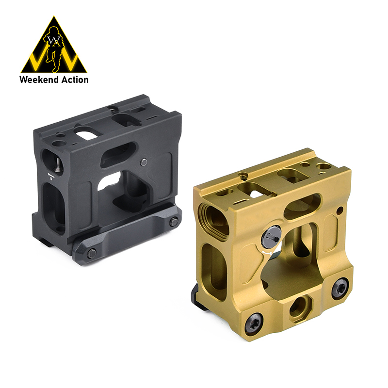 WA heightened base Un rail T1T2 mirror bridge bracket HD41 heightened 20mm rail metal fast flashlight