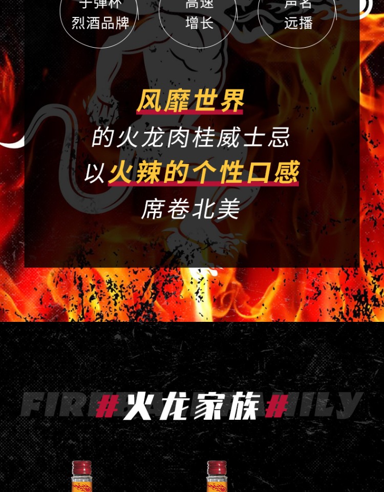 Fireball火龙肉桂威士忌750ml+奥地利红牛*4