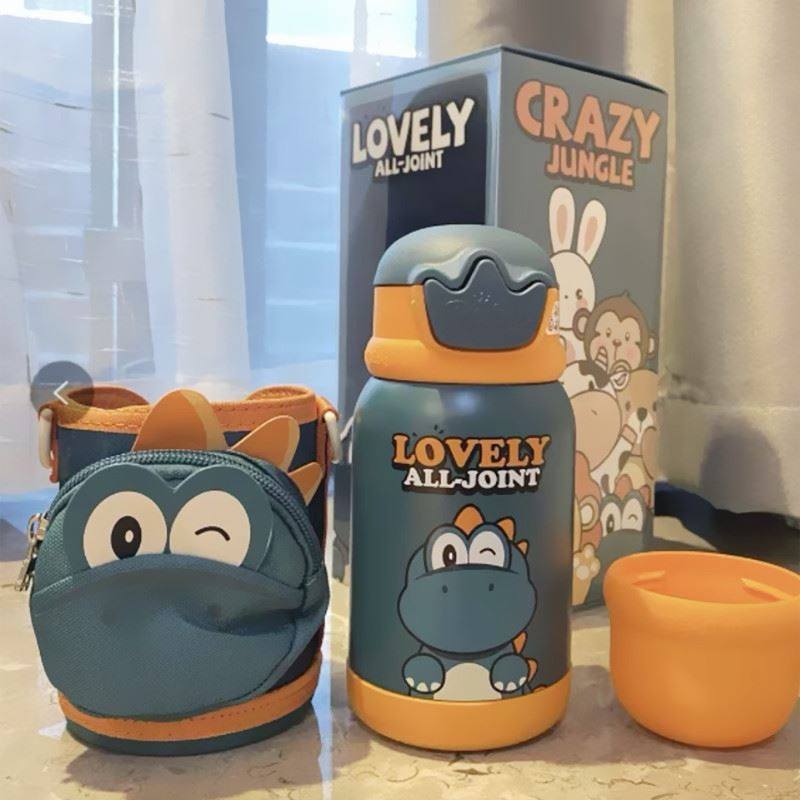 alljoint excellent only children's insulation cup female food grade baby with straw kettle kindergarten water cup cute