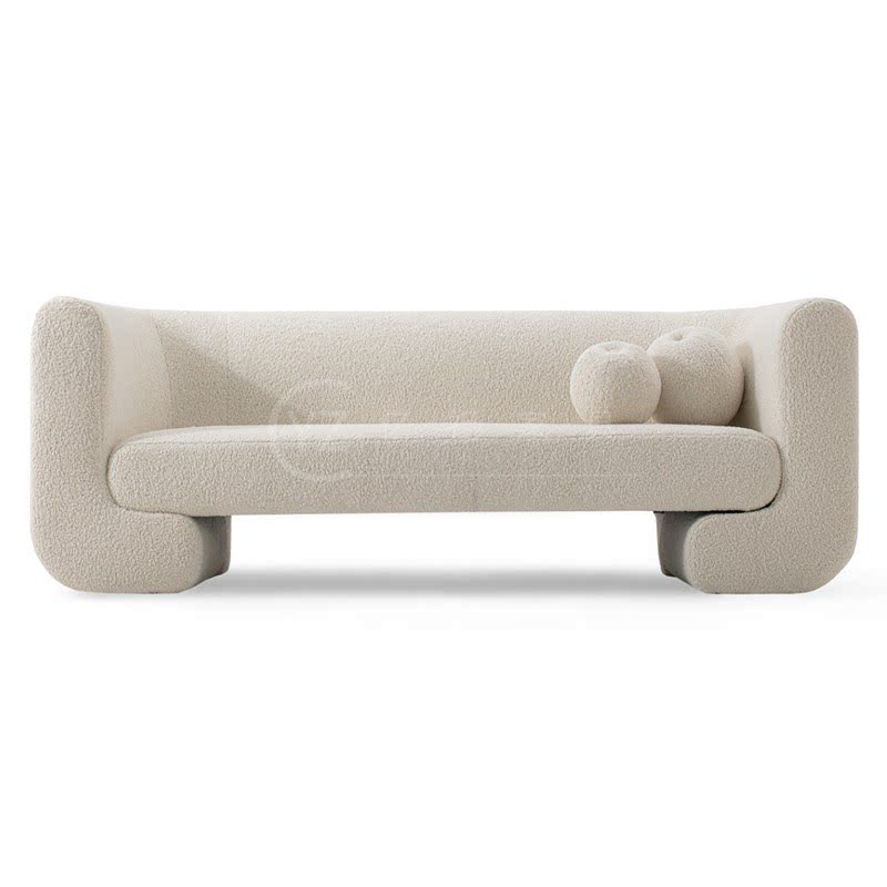 Nordic minimal small family living room lazy sofa lounge wind cashmere casual chair designer model room sofa