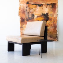 Nordic Minimalist Small Family Style Living Room Balcony Solid Wood Sofa Chair Minjuku Apartment Fashion Casual Chair Coffee Hall Single Chair