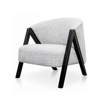 Nordic Minimalist Modern Small Family Style Living Room Solid Wood Sofa Chair Hotel Clubhouse Coffee Hall Boutique Single Casual Chair