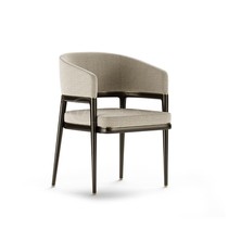 New Italian light luxury café dining room chair desk and chair Nordic minimal fashion solid wood casual chair